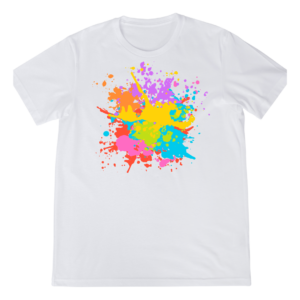 Mixed Paint Minimalist Print Tshirt
